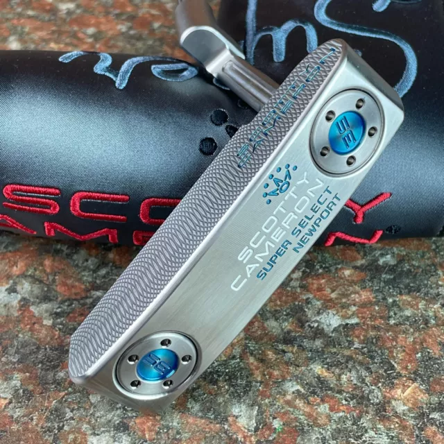 Scotty Cameron Super Select Newport Custom Sea Bubble Blue Paint, 34"/354g 2