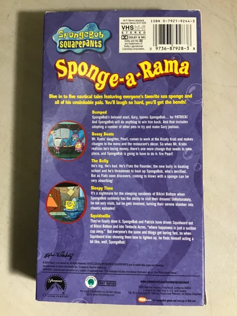 SPONGEBOB SQUAREPANTS - Sponge-A-Rama VHS 2003 Nickelodeon EUR 6,66 ...