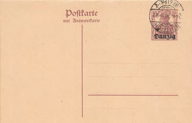 702661) Danzig Ganzsache P4 gestempelt Michel€ für gebraucht 135,00€