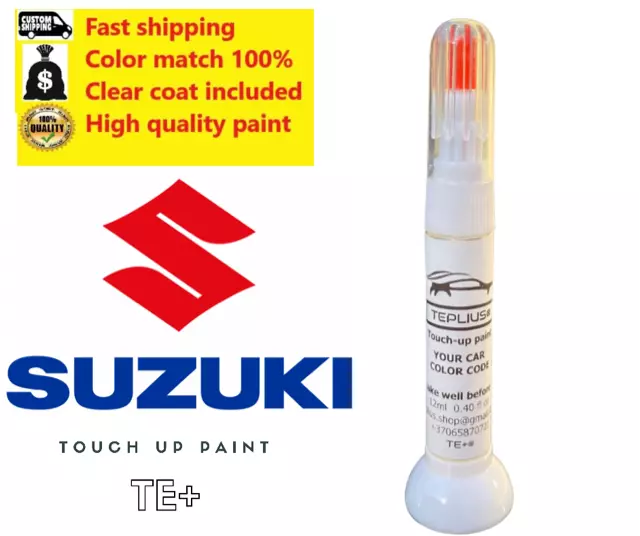 For SUZUKI 11U, 26U POLAR WHITE Touch up paint pen with brush (SCRATCH REPAIR)