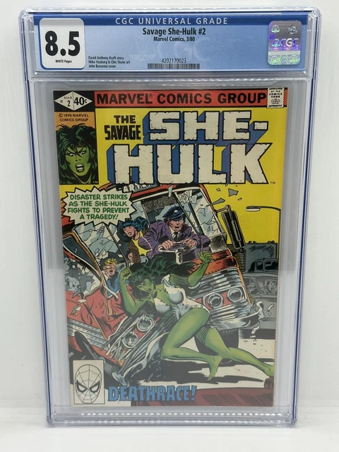 Savage She-Hulk 2 (Marvel, 1980)  CGC 8.5 White Pages. 2nd appearance.