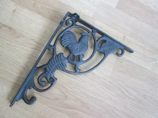 10" X 8" Cast Iron Ornate Fancy Shelf Support Book Sink Toilet Cistern Bracket