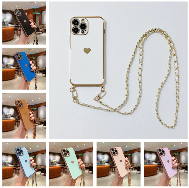Handyhülle Plating Handykette für iPhone 14 13 12 Pro Max 11 Schutzhülle Case