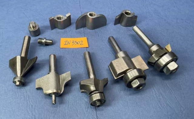 Craftsman-Rockwell-Router Bits Carbide-Misc. Parts & Bits 1 Lot 10 pc   IN3302