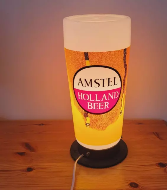 Ancienne lampe publicitaire "Amstel Holland Beer" collection bar bière