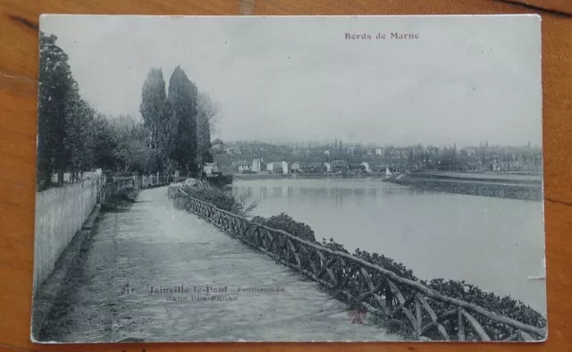 Cpa 94 Joinville Le Pont - Promenade Dans L'ile Fanac