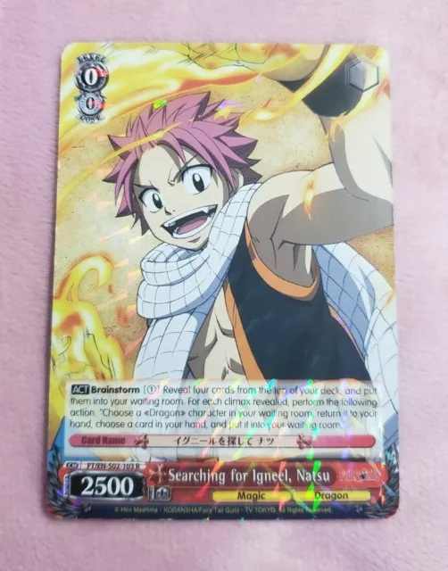 Weiss Schwarz/Fairy Tail Extra Pack]Natsu, Dragon Force FT/SE10-26 R