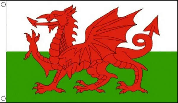 WALES FLAG 5’ x 3’ Welsh Red Dragon St Davids Day Cymru Flags