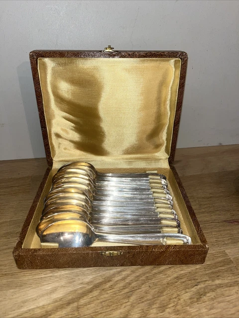 CUILLERES AGRUMES PAMPLEMOUSSE METAL ARGENTE BUTLER EPNS
