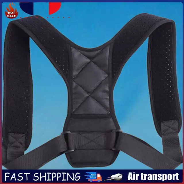 Adjustable Posture Corrector Belt Lumbar Back Shoulder Support Spine Braces FR