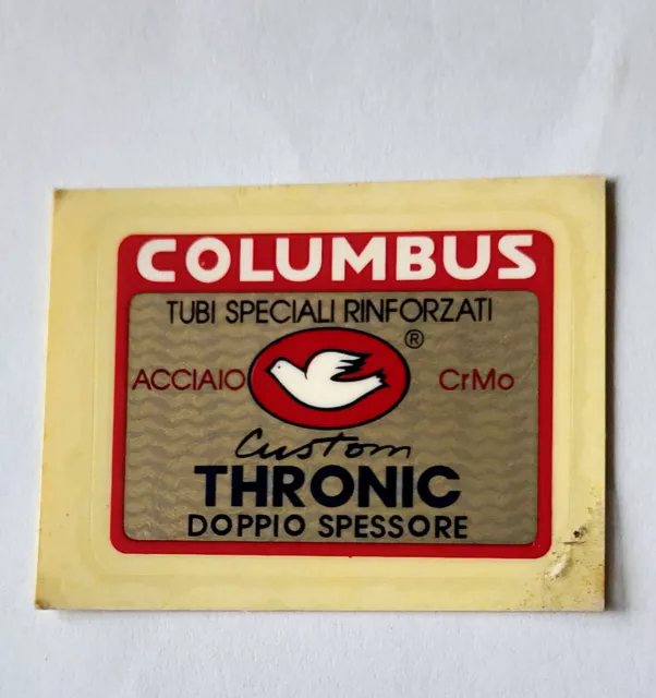 Etichetta Columbus  Thronic Vintage Sticker