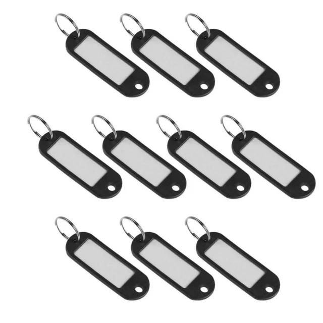 10PCS Lightweight Classification Label and Number Plate Black Key Card Hotel