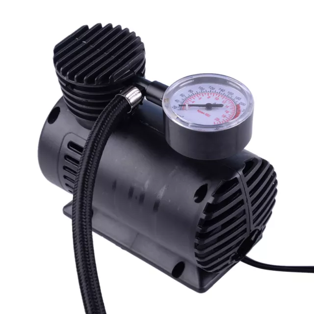 Compresseur Pompe 300PSI 12V Mini Air Compressor Electric Tire Air Inflator Pump 2