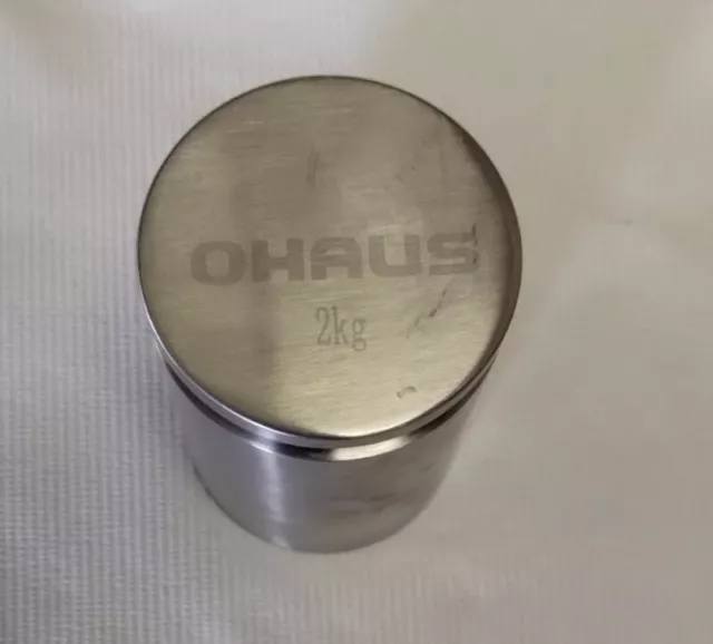 OHAUS ASTM Class 6 Weights - Cylindrical weights 2kg, Stainless Steel