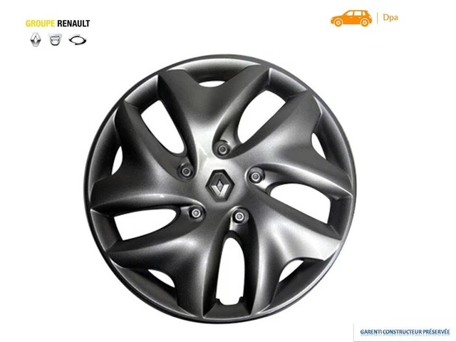 Enjoliveur de roue pour Renault Megane Fluence Clio, enjoliveur