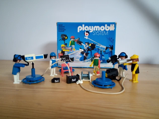 Playmobil TVI International - 3531 - Set TVI Filmset 1981 Complet, Vintage, Voitures