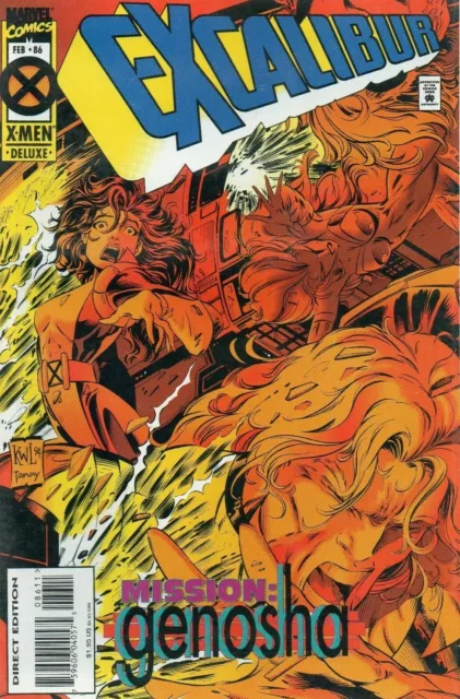 Excalibur #86 Comic 1995 - Marvel Comics - Captain Britain X-Men - with Cards