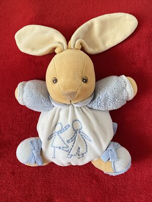 Kaloo C1 Peluche doudou lapin boule beige KALOO blanc crème 