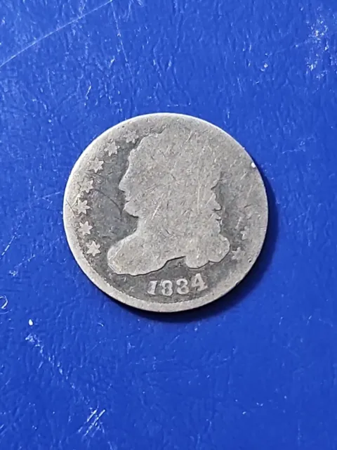 1834 Capped Bust Silver Dime - Old US Coin 10c
