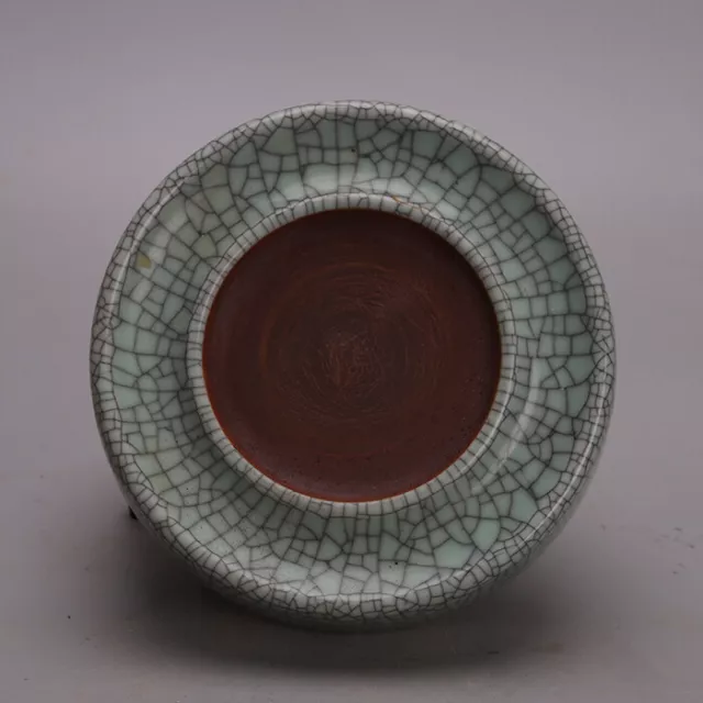 Chinese Porcelain Song Dynasty Guan Kiln Celadon Glaze Inkstone Statues 5.9''