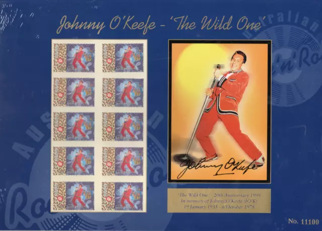 1998 45c J O'KEEFEx 10 muh stamps framed LTD EDN of 12,000 - half price sell of