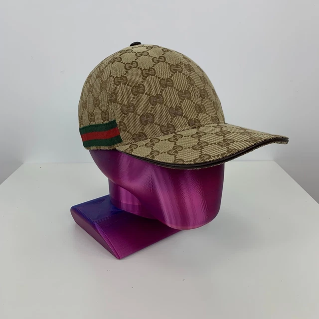 GUCCI ORIGINAL GG Canvas Baseball Hat Cap with Web RRP 210  display picture 1