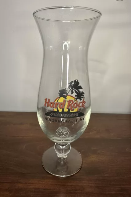 Hard Rock Cafe Niagara Falls New York Hurricane Beer Drink Glass Collectible