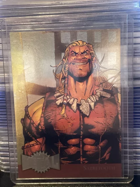 2015 Marvel Fleer Retro SABRETOOTH #33 - Flair Marvel Metal Blaster Subset