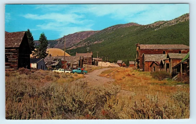 ELKHORN, MT ~ Street Scene GHOST MINING TOWN  c1960s Jefferson County Postcard