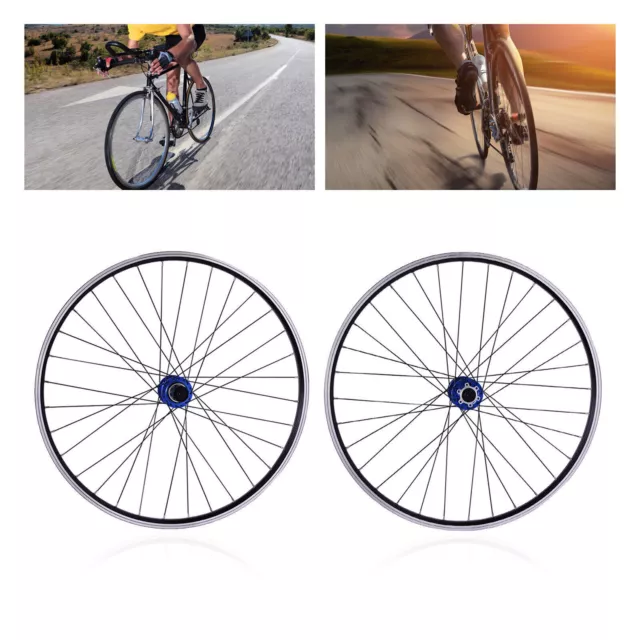New 29" Mountain Bike Wheelset Front+ Rear Aluminum Alloy Rim Double Six-Hole US