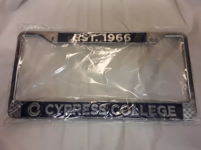 Cypress College University California, Car Metal License Plate Frame