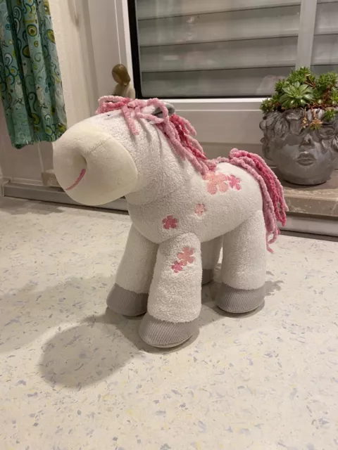 Haba Pferd Sissi Lotta and Friends Weiß Rosa Pink Pony 20 cm - wie NEU