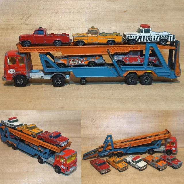 Camion Miniature Majorette 1/60 - Scania Semi-remorque Porte-voilier Kerian Nice - Série 3000 - Occasion Bon état