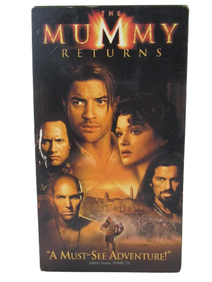 THE MUMMY RETURNS VHS Cassette Tape Universal Studios 2001 Brendan ...