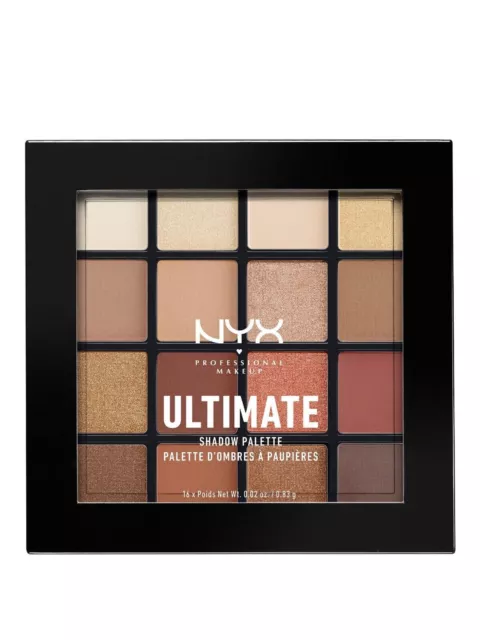 NYX Professional Make-up ultimative Lidschatten-Palette, warm neutral/UK VERKÄUFER