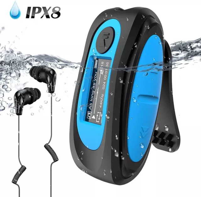 AGPTEK IPX8 Waterproof MP 3 Player  for Surfing Swimming Water Sports  -UK