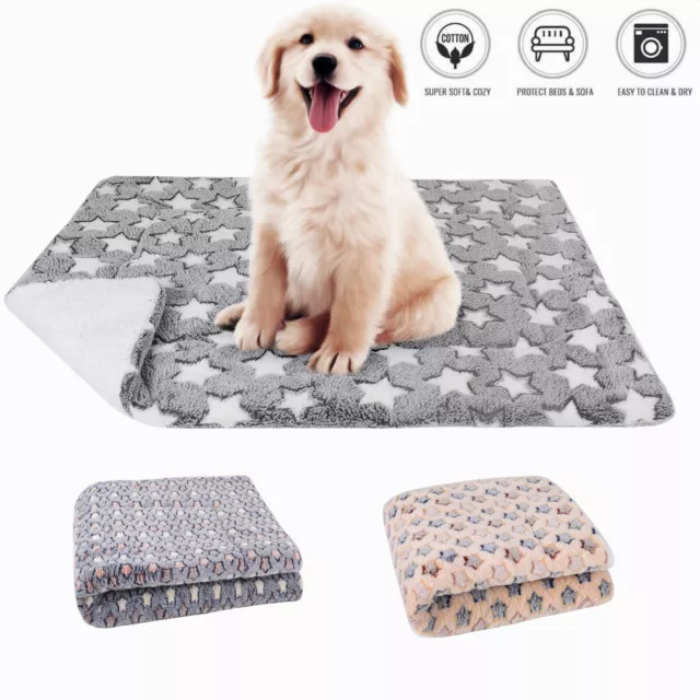 Self Warming Pet Bed Cushion Pad Dog Cat Cage Kennel Crate Soft Mat Sleeping Bed