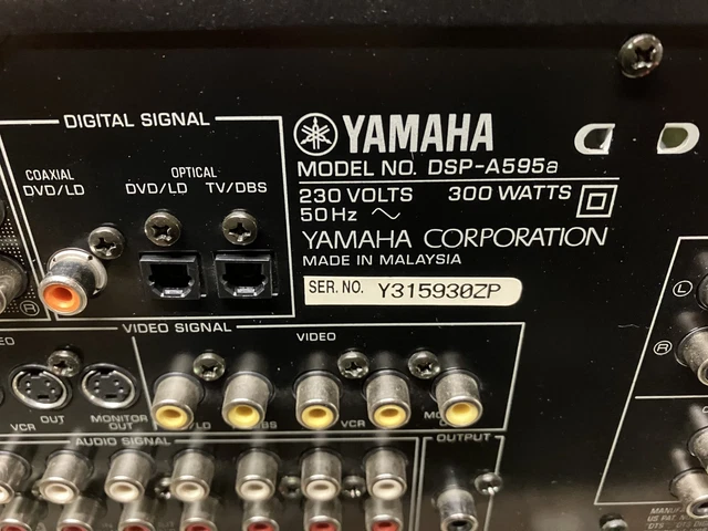 YAMAHA DSP-A595A PROCESSEUR AV Vintage Amplificateur Son Naturel ...