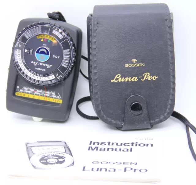 Gossen Luna-Pro Analog Light Meter Germany Free Shipping From Nj,Usa