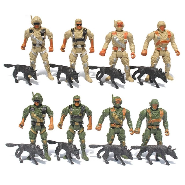 ACTION FIGURE MILITARY Playset Mens Playsets Soldiers Aircraft Soldier