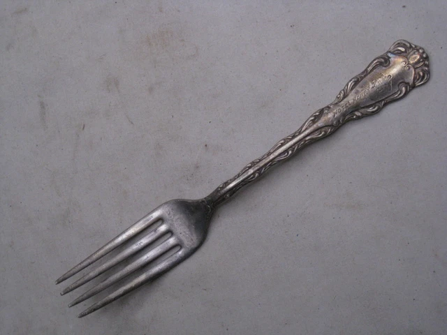 antique engraved HOTEL HENRY REED & BARTON fork