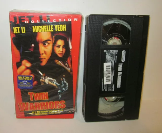 Twin Warriors VHS Video Jet Li Michelle Yeoh Martials Arts
