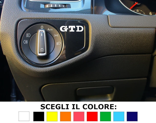 Adesivi Sopracciglio Fari Per Golf 7 MK7/MK7.5 2013-2019 - Decorazioni Interni Auto In ABS Nero - Foto 4