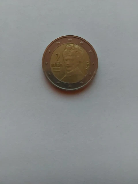 moneta 2 euro austria 2002 errore di conio