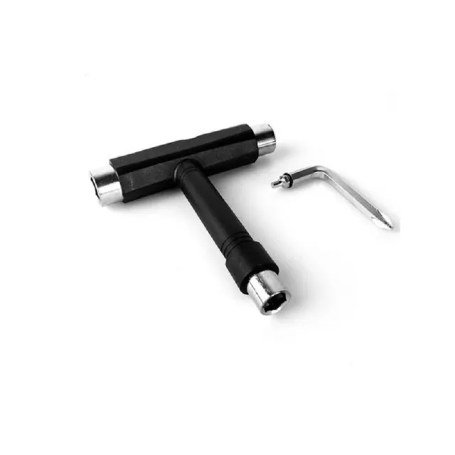 T-Schlüssel Longboard 1 Stück ABS-Material Longboard Reiner Stahl Schwarz