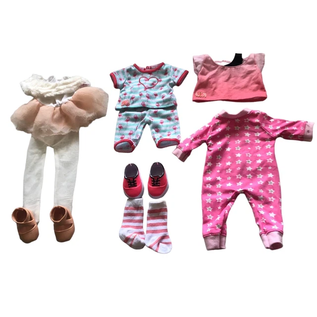 My Generation Doll Clothing Shorts Set Shirt Pajamas Ballet Socks Sneakers