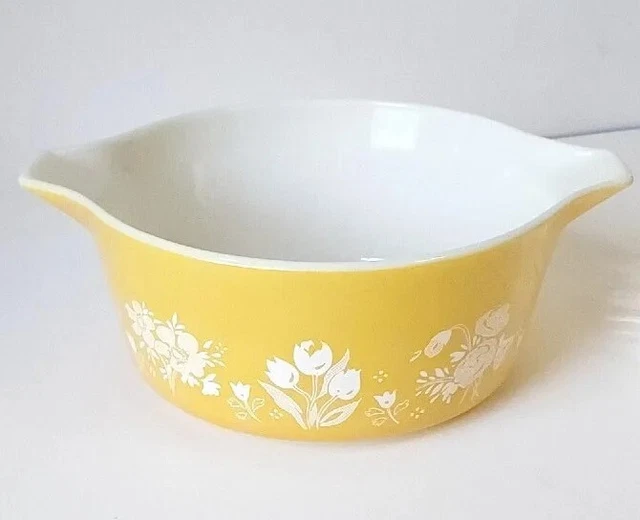 Vintage 80s Promotional Pyrex 475-B Casserole Dish Garden Medley 2.5 Qt -NO LID!