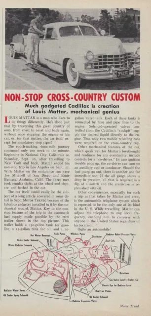 1952 Louis Mattar Vintage Magazine Article Ad 1947 Cadillac Fleetwood Series 60