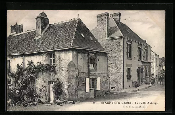 CPA Saint-Céneri-le-Gérei, La vieille Auberge