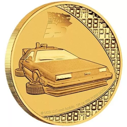 2020 BACK TO THE FUTURE 35th ANNIVERSARY 1/4oz  PURE GOLD COIN